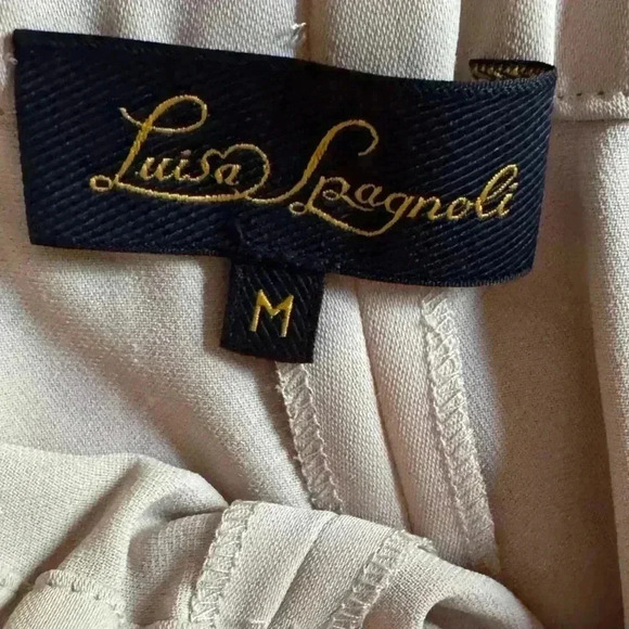 Luisa Spagnoli Cream Cargo Joggers Size Medium - Picture 3 of 4